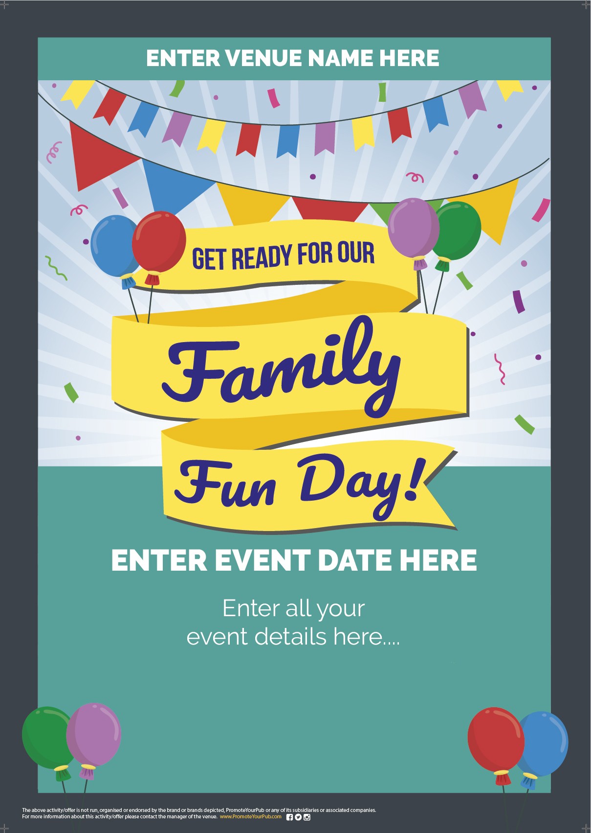 Family Fun Day Poster | Promote Your Pub