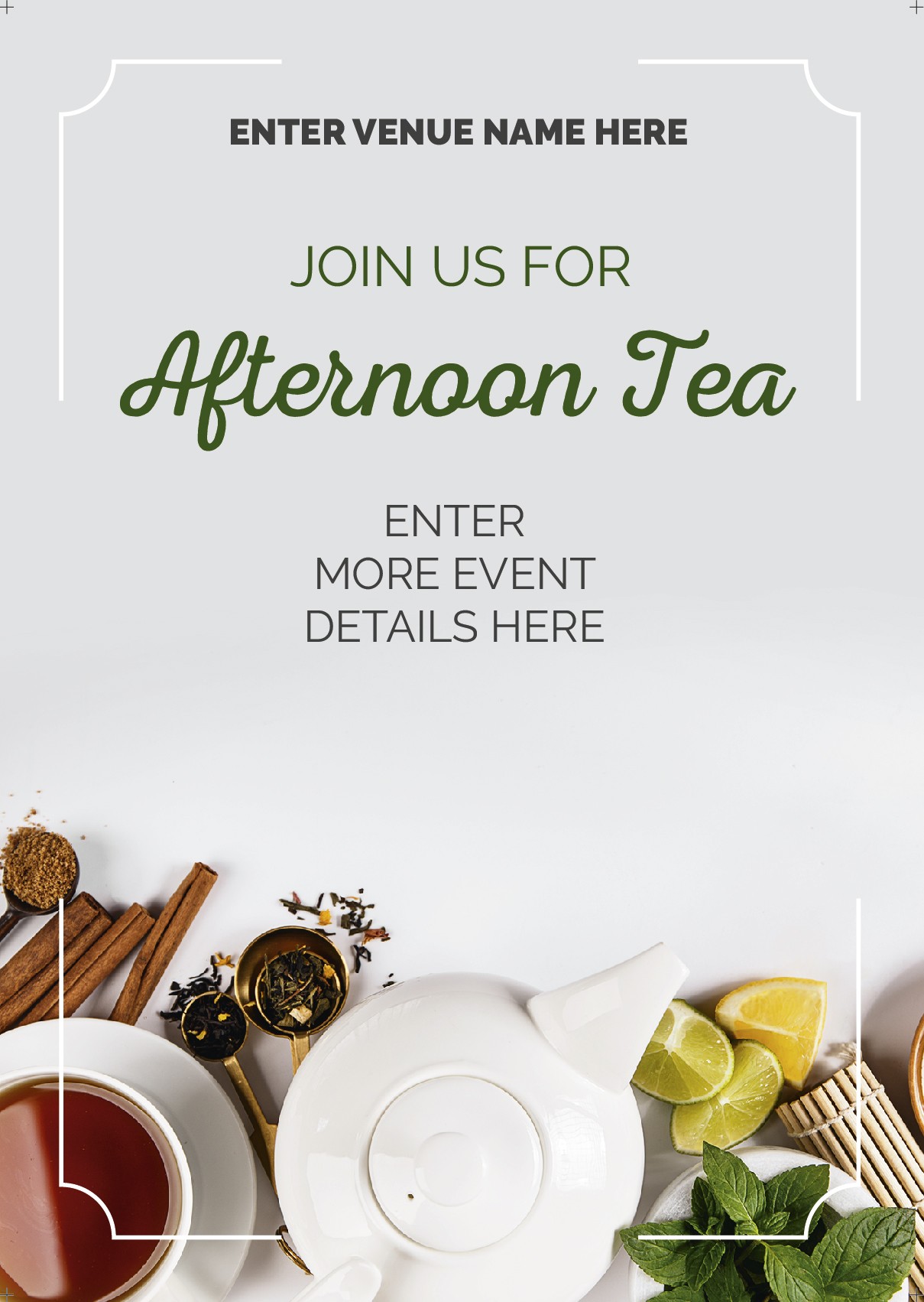 Afternoon Tea Poster (A1) (photo)