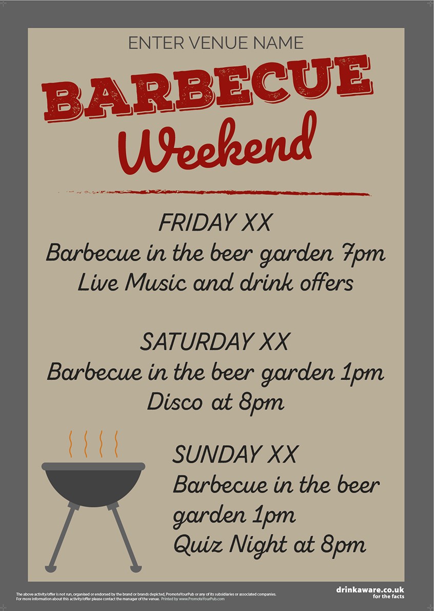 BBQ Weekend Poster (A1)