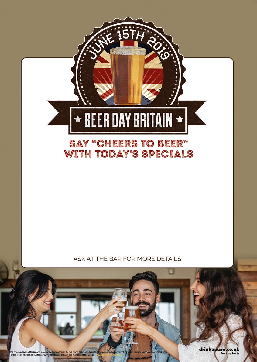 Beer Day Britain Empty Belly Poster v3