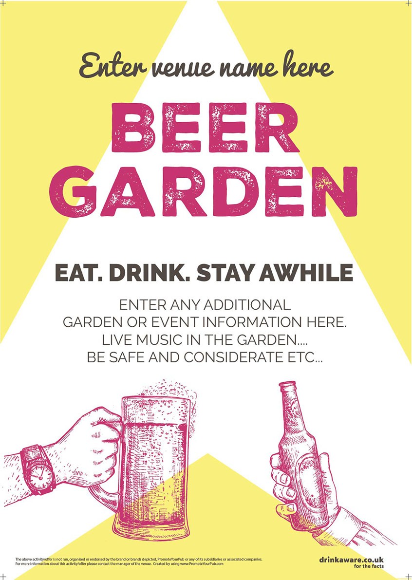 Beer Garden style 10 Poster