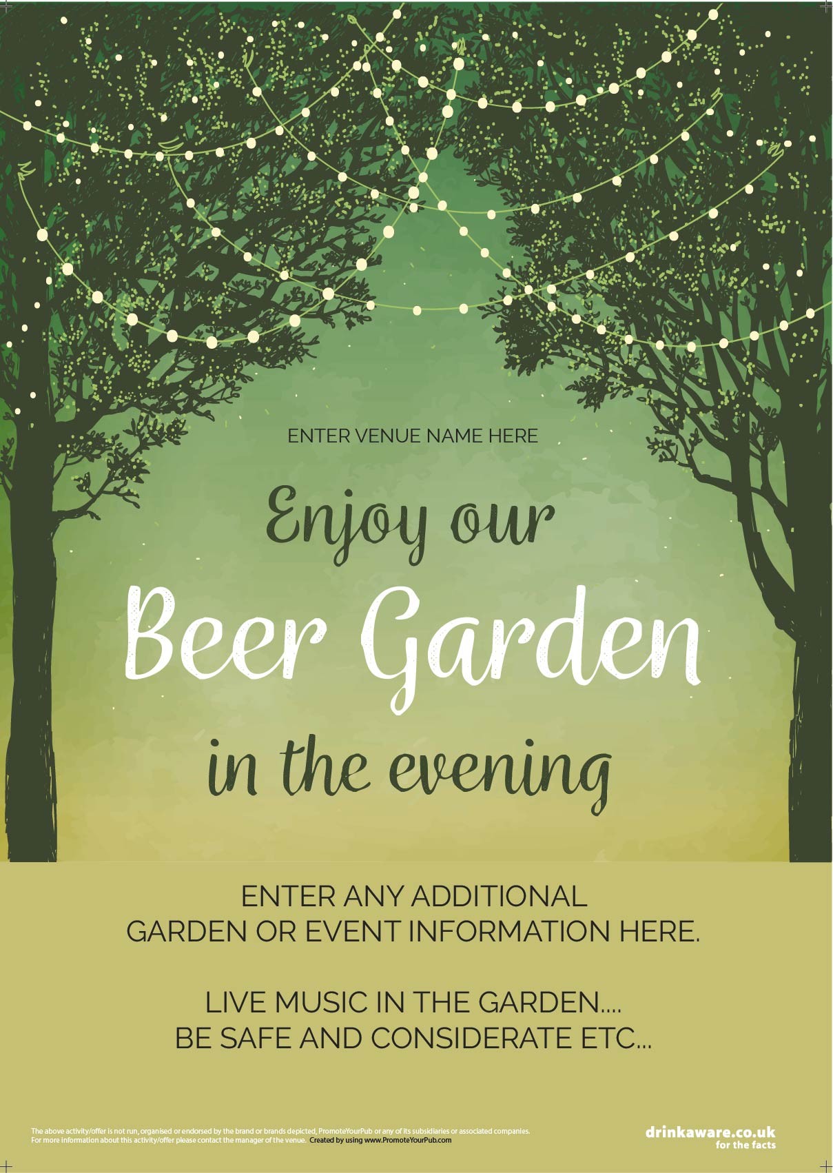 Beer Garden style 7 Poster