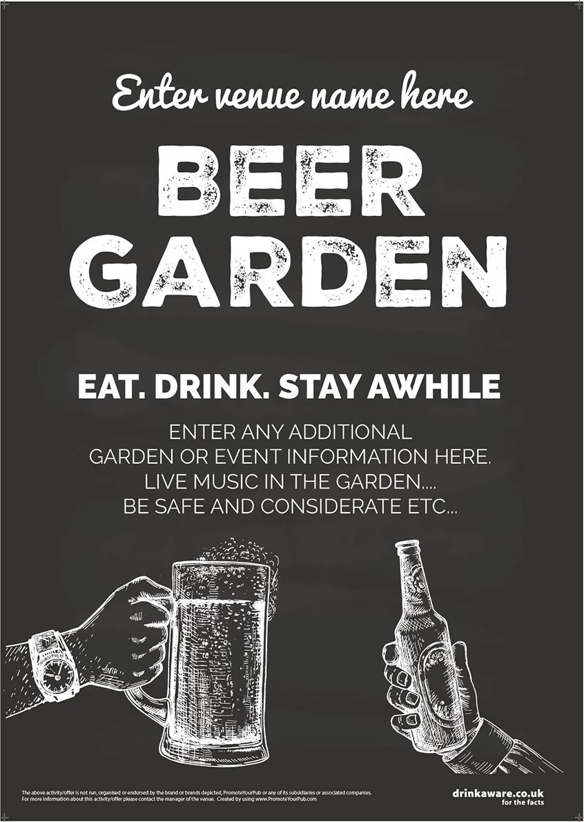 Beer Garden style 8 Poster