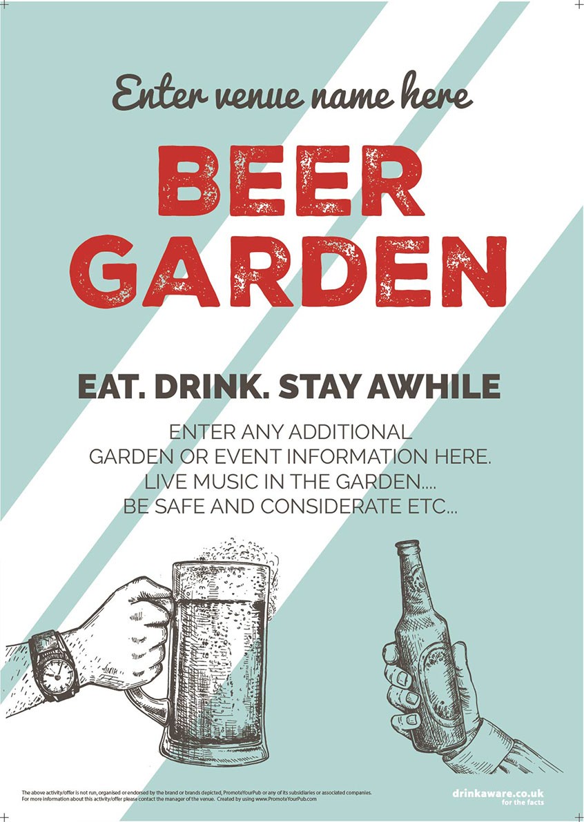 Beer Garden style 9 Poster