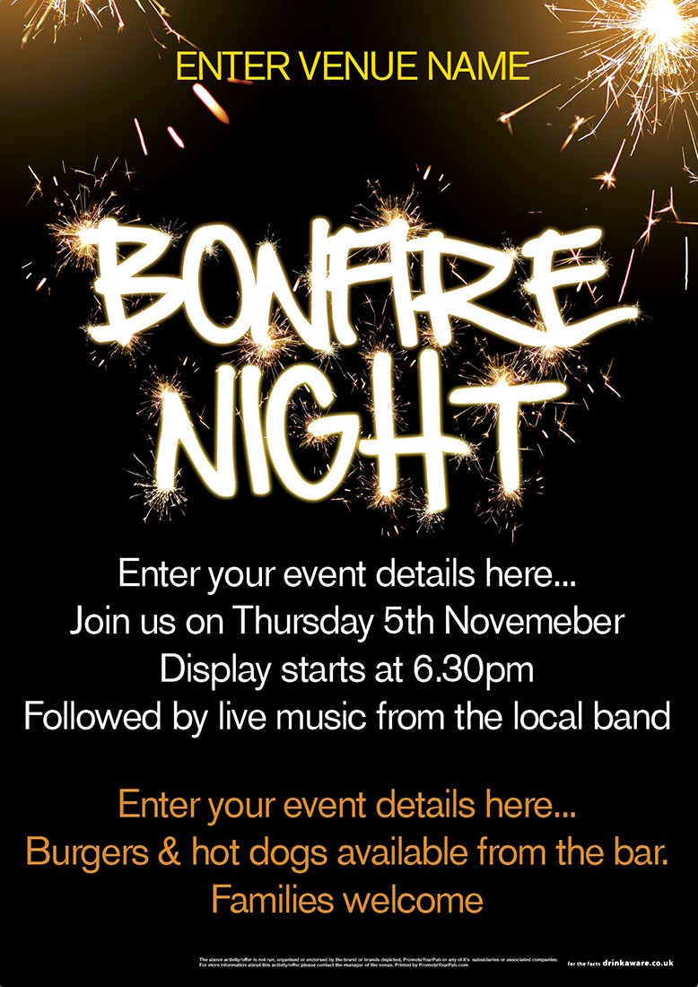 Bonfire Night Poster (A2)