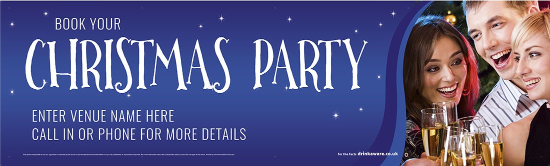 Christmas Party Banner (XL10')