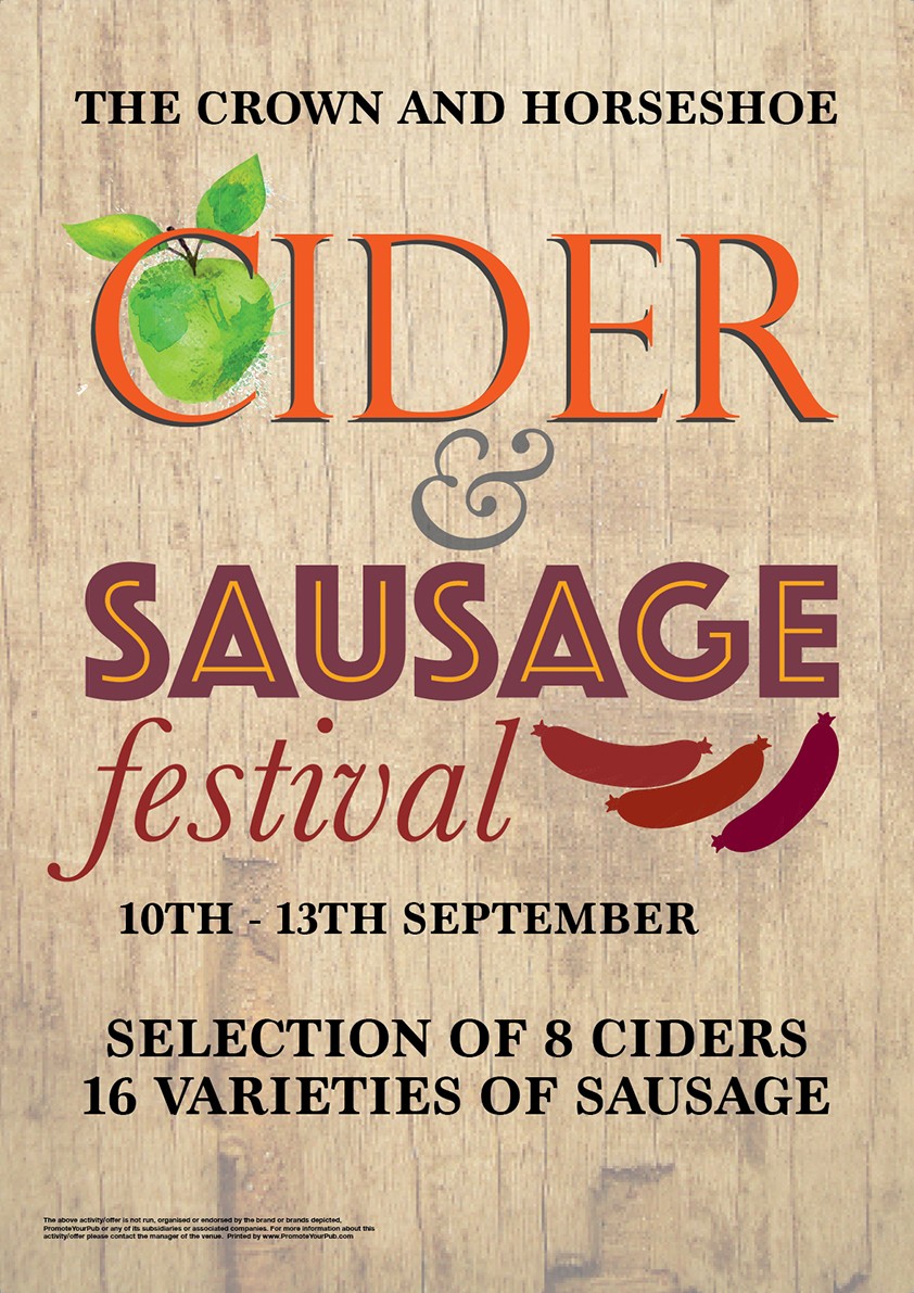 Cider & Sausage Festival Poster (A2)