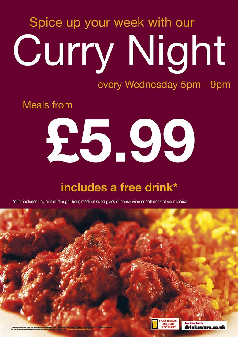 Curry Night Poster (A4)