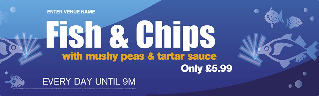 Fish & Chips Banner (XL10')