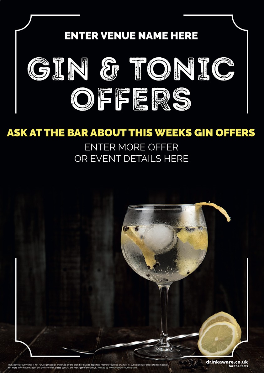 Gin & Tonic (photo) Poster (A3)