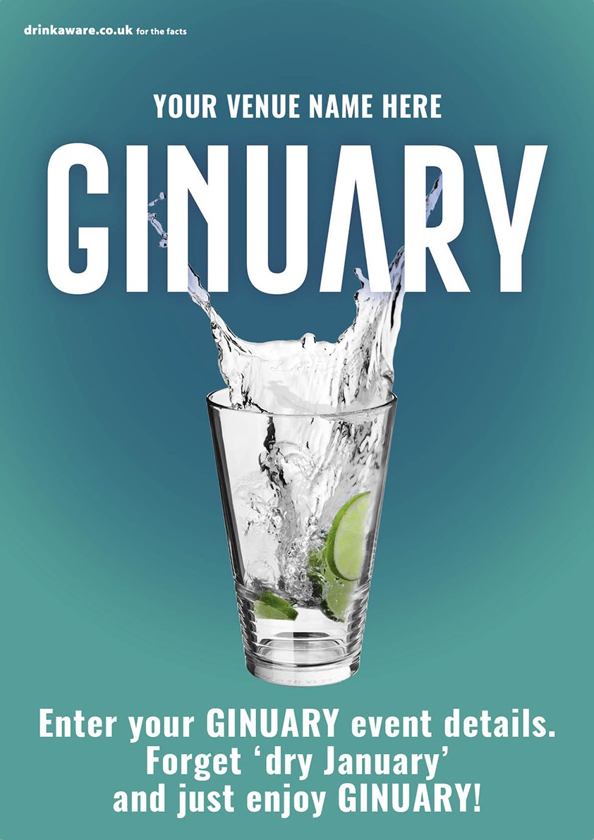 Ginuary option1 Poster (A2)