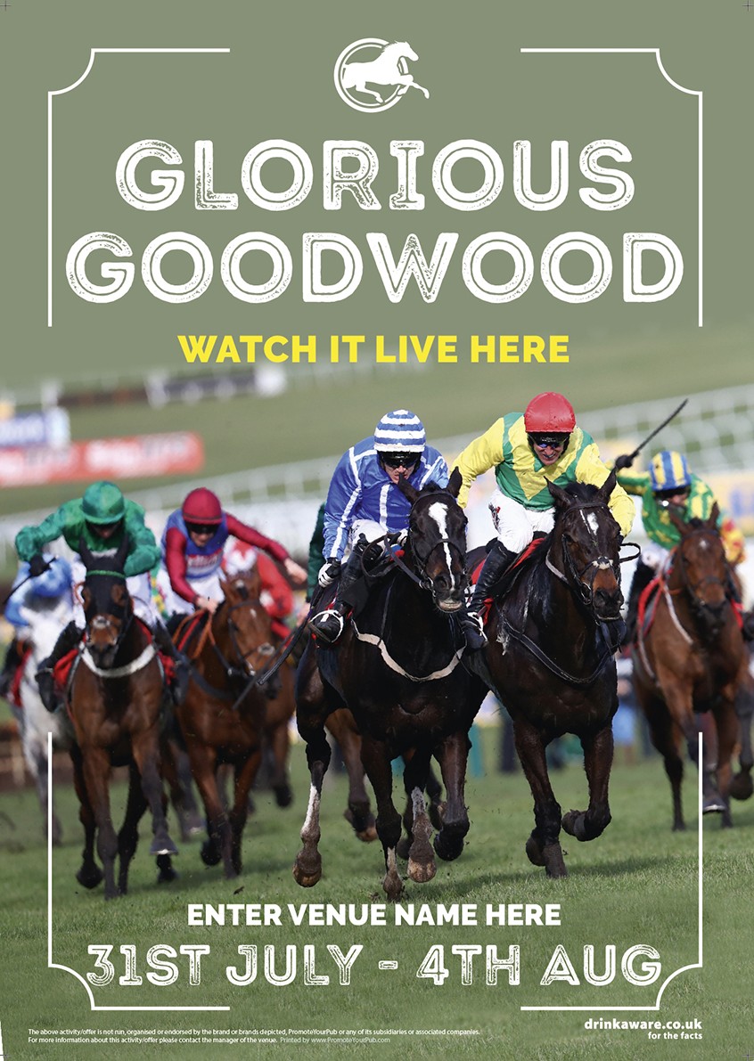 Goodwood Horse Racing (Photo) Poster (A2)