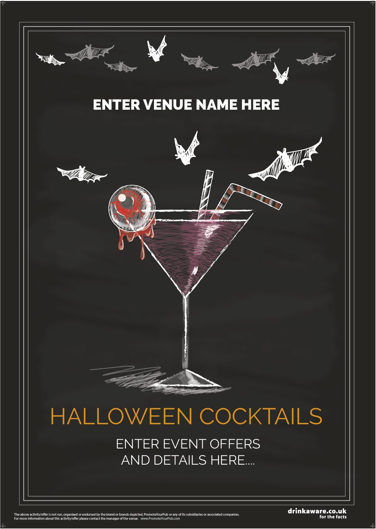 Halloween Cocktails Poster