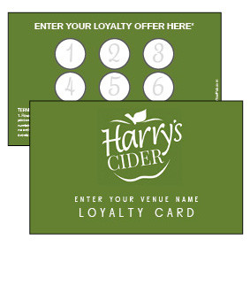 Harry's Cider Loyalty Card
