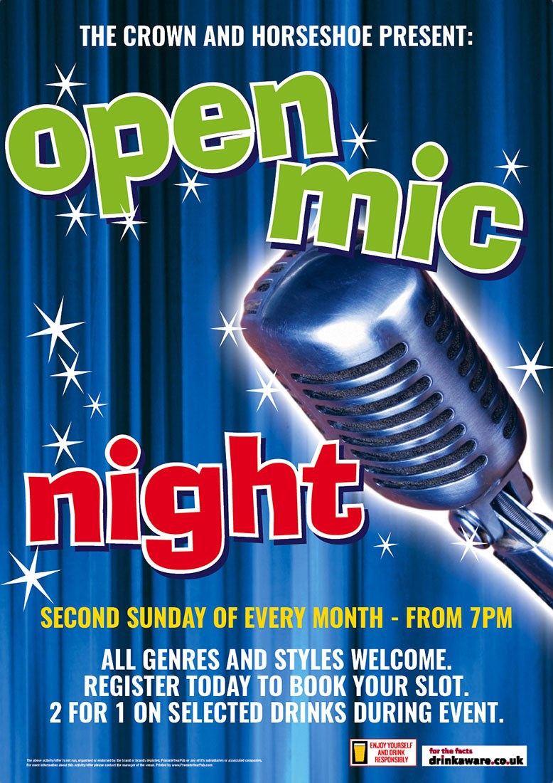 Open Mic Night Poster (A2)