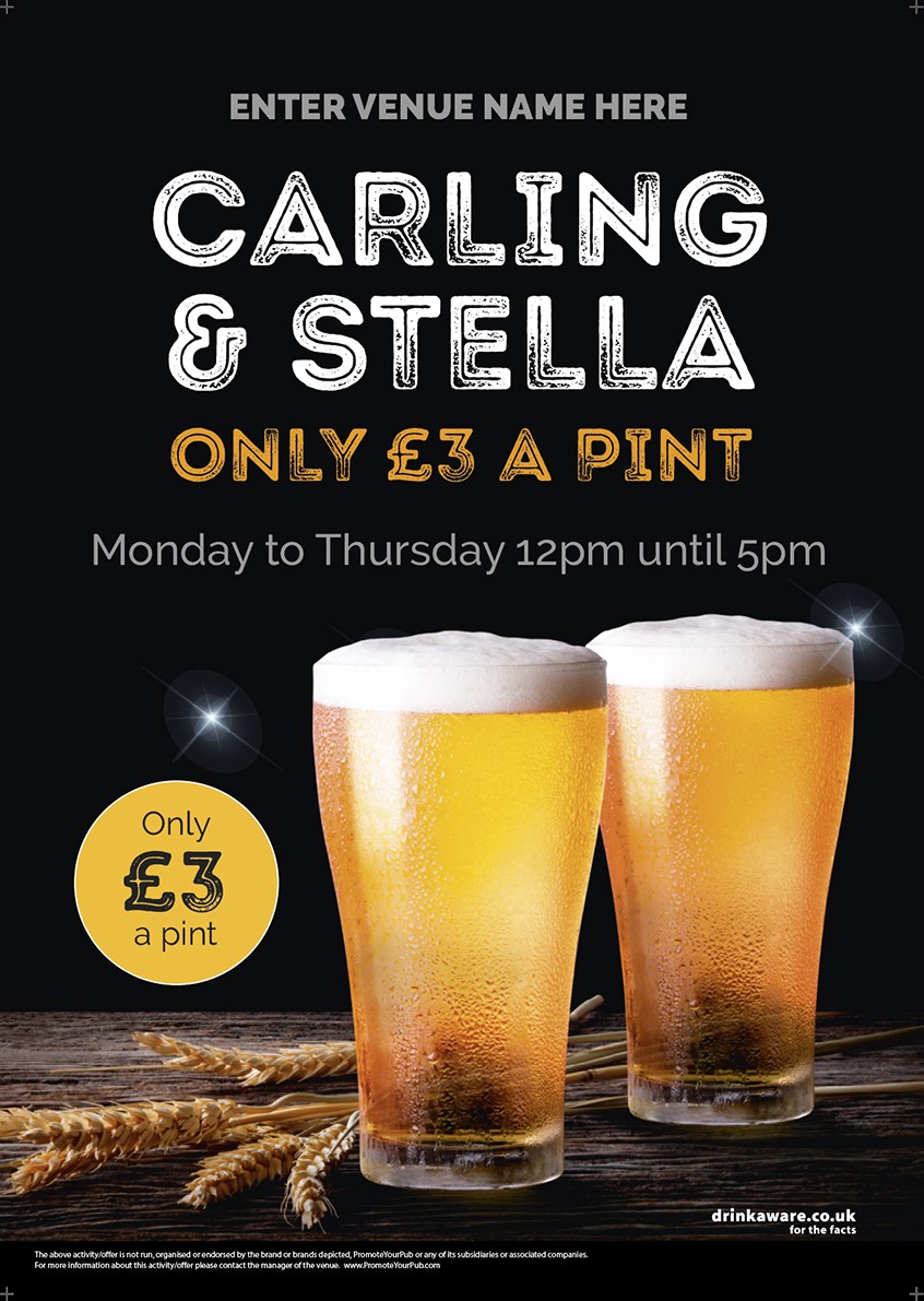 Pint Offer Poster (photo) (A1)
