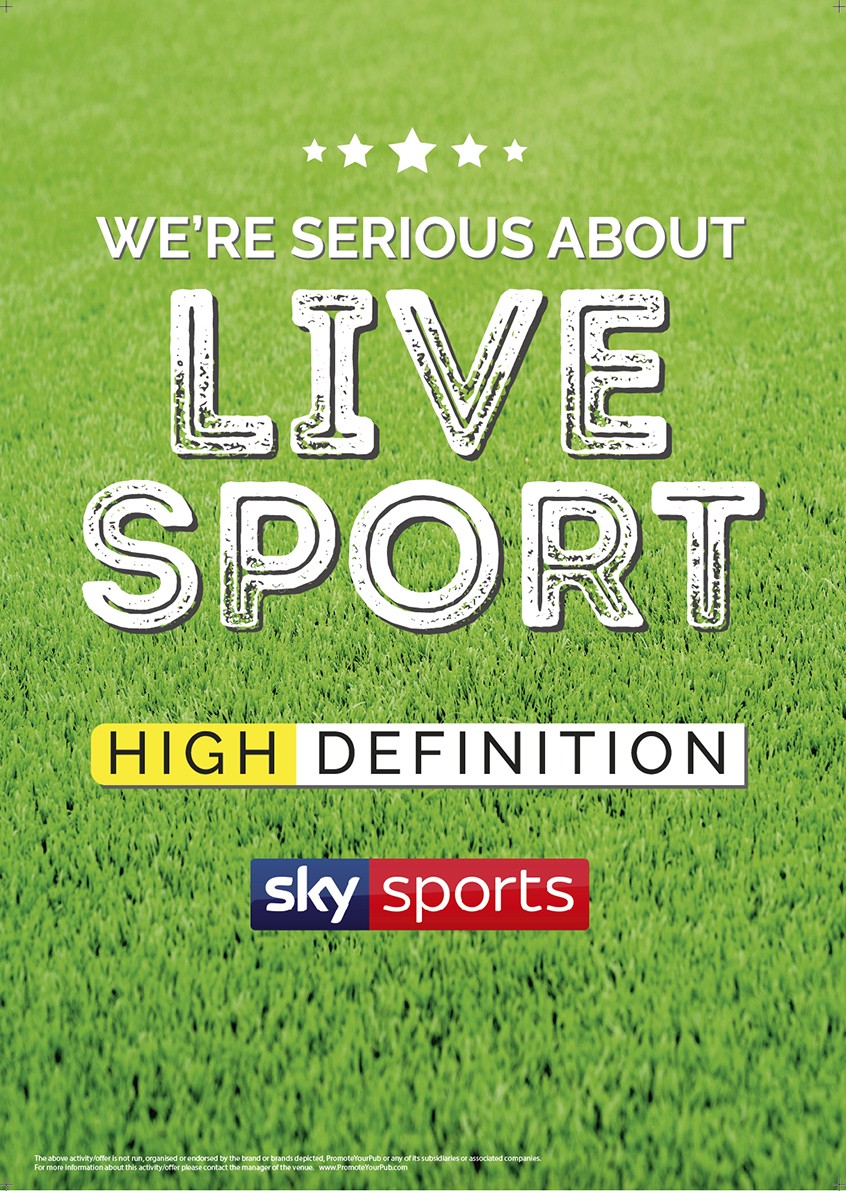 Serious About Live Sport Poster (Sky) v3