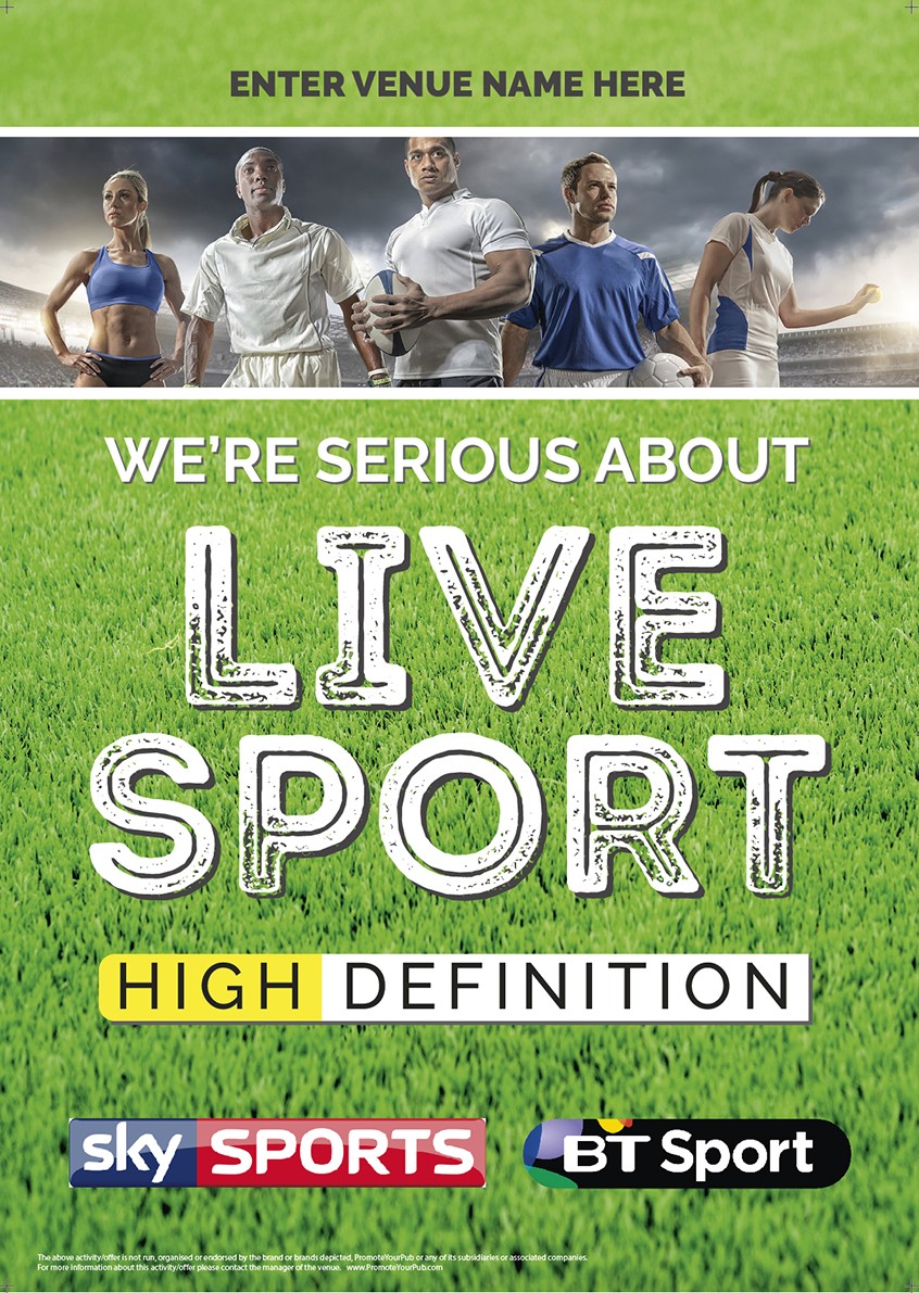 Serious About Live Sport Poster (Sky & BT) v1