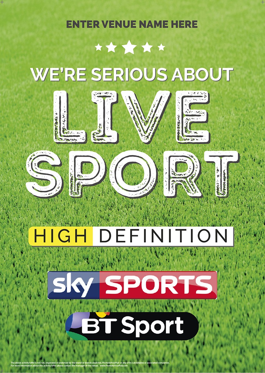 Serious About Live Sport Poster (Sky & BT) v2