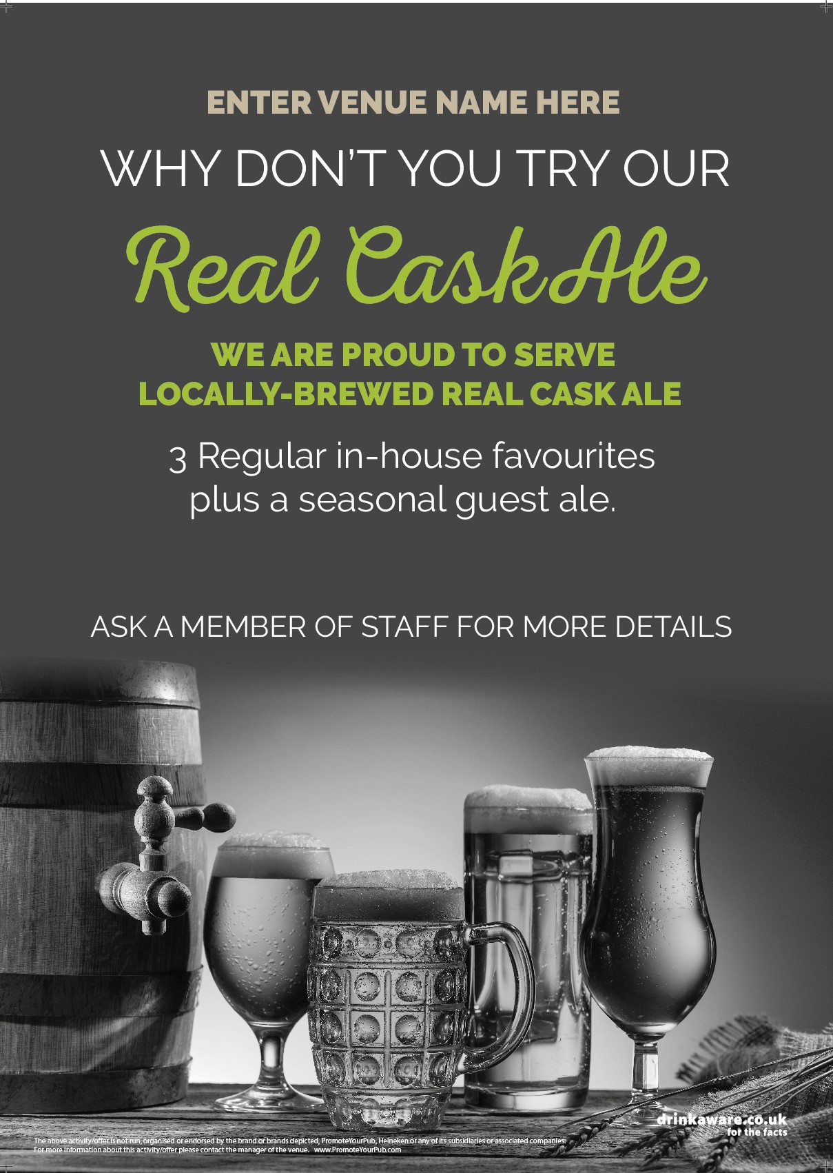 Real Cask Ale Poster (photo v1) (A2)