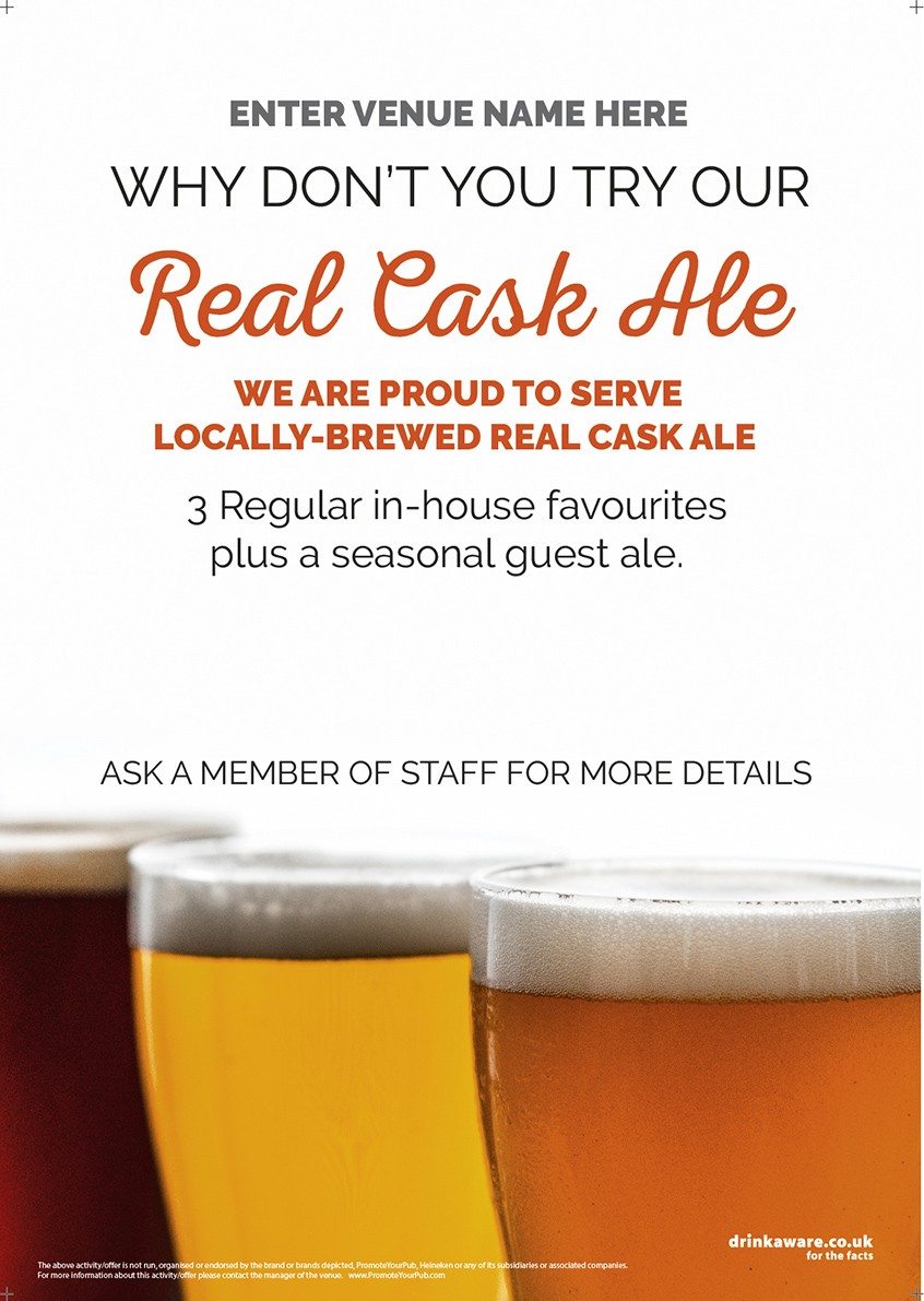 Real Cask Ale Poster (photo v2) (A2)