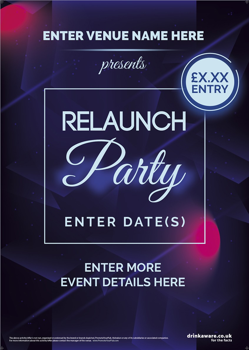 Relaunch Party Poster (A2)