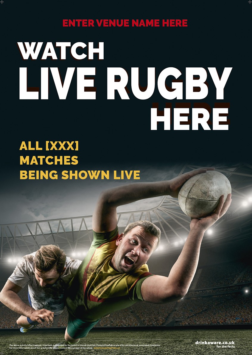 Rugby Poster (photo v4) (A2)