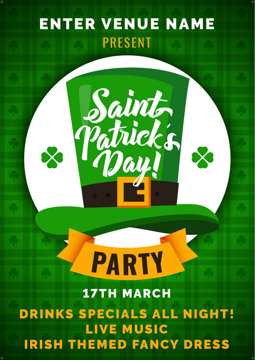 St.Patrick's Day Party Poster (A3)