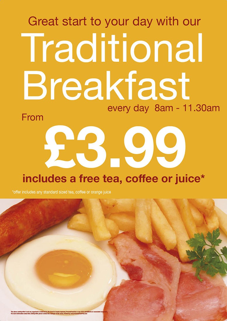 Traditional Breakfast Poster (A2)