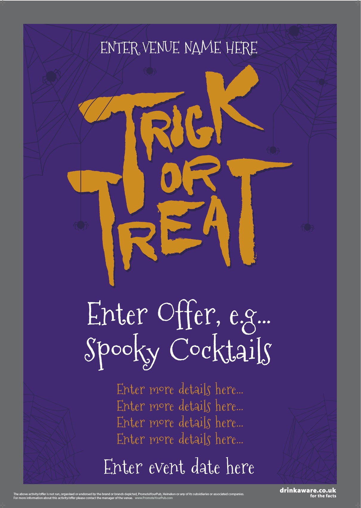 Halloween Offers Poster (Trick or Treat) (A2)