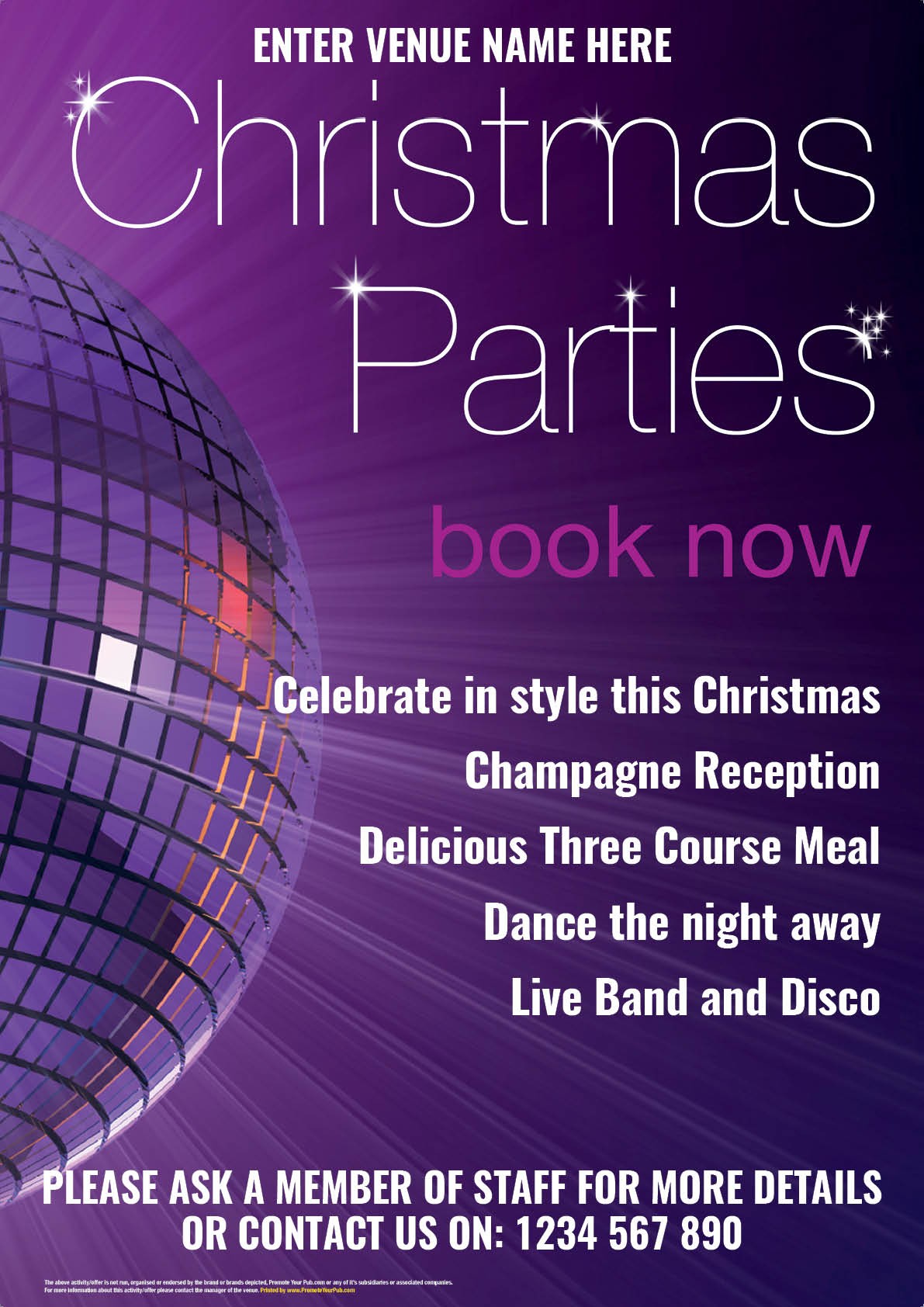 Christmas Parties Poster (A1)