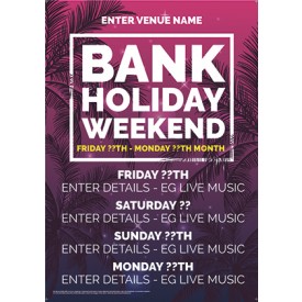 Bank Holiday Weekend Flyer (A5)