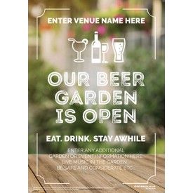 Beer Garden style 4 Poster