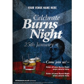 Burns Night 'Whisky Ribbon' Flyer (A5)