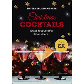 Christmas Cocktails Poster (A1)