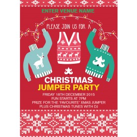 Christmas Jumper Party Poster (A4)