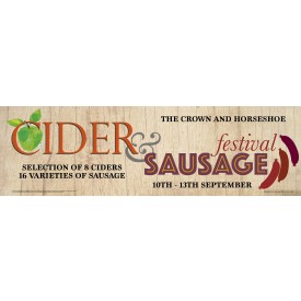 Cider and Sausage Festival Banner (XL10')