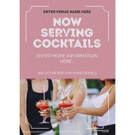 Summer Cocktails Poster (Photo) (A3)