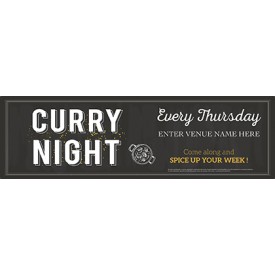 Curry Night Banner (Chalk) (Lrg)