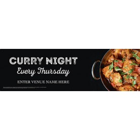 Curry Night Banner (Photo) (Lrg)