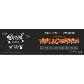 Halloween Drink and be Scary Banner