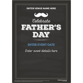 Father's Day (chalkboard) Poster (A3)