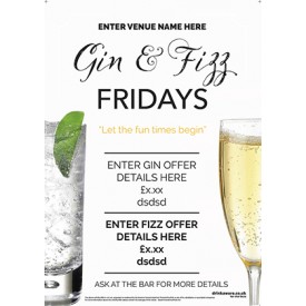 Gin & Fizz Flyer (photo) (A5)