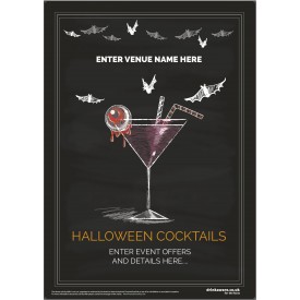 Halloween Cocktails Poster