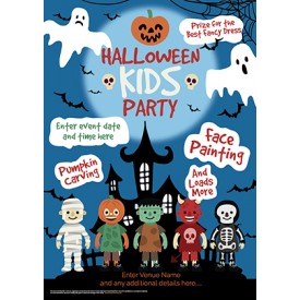 Kids Halloween Party Poster (A2)