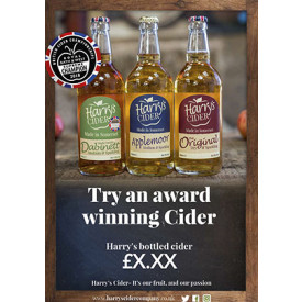 Harry's Cider 'award winning' Poster