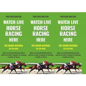 Grand National 3 Sided Table Talker (10 per pack)
