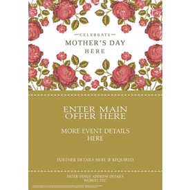 Mothers Day Roses Flyer (A5)