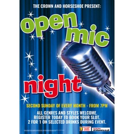 Open Mic Night Poster (A2)