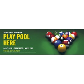 Play Pool Banner (XL10')